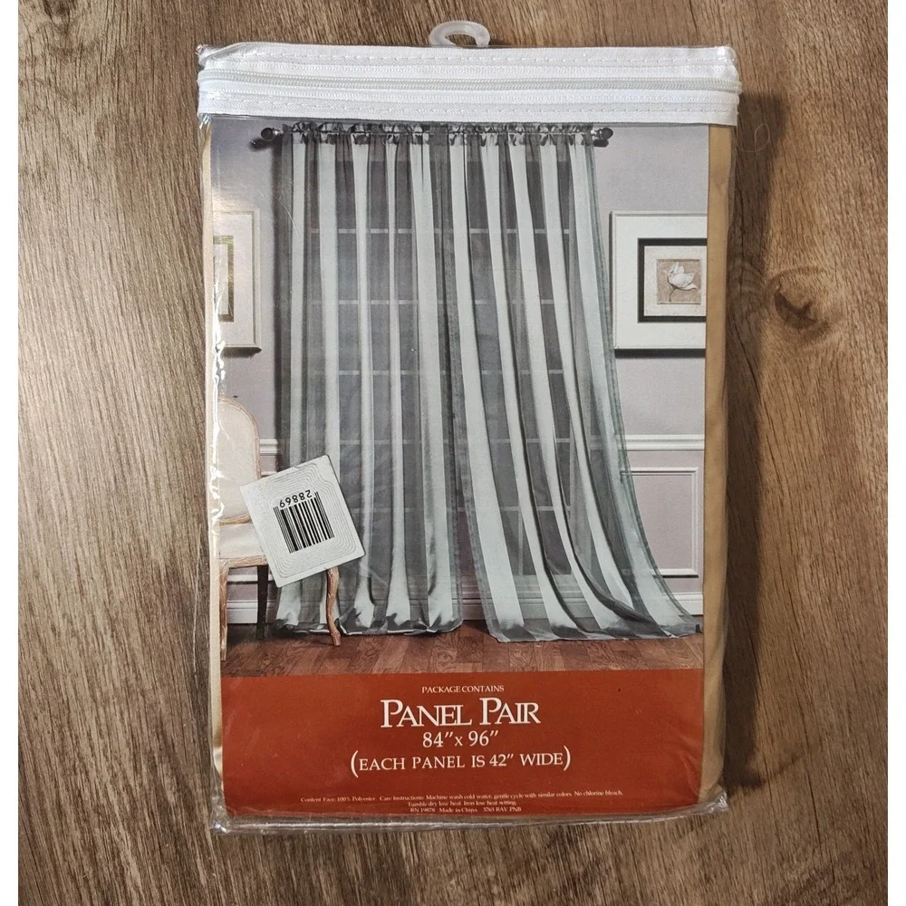 Ravel Curtain Panel Pair 84x96 Gold Shimmer Light Filtering 2‎ Panels 3765 PNB